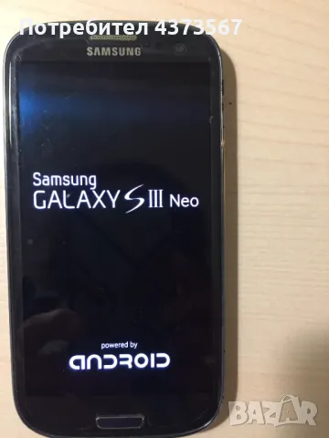 Продавам моб.тел.Samsung Galaxy S III Neo ,цвят черен, със зарядно и протектор  