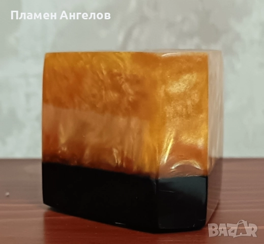 Моливник, държач за химикалки - Кехлибарен каталин, бакелит, снимка 7 - Антикварни и старинни предмети - 52094534