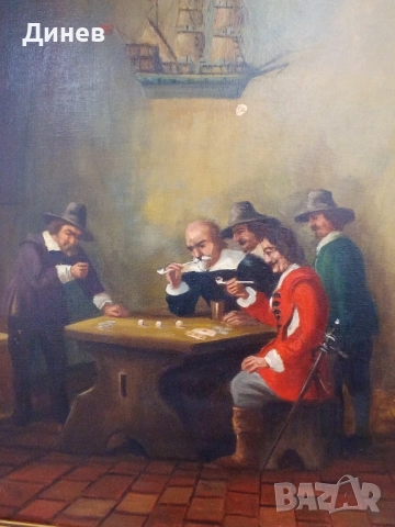 стара маслена картина, снимка 8 - Картини - 52146946