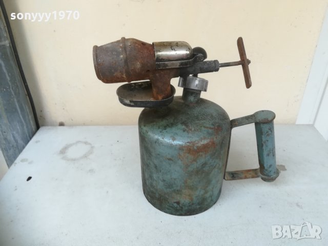 бензинова лампа-синя/сива 0204211634, снимка 4 - Колекции - 32399280