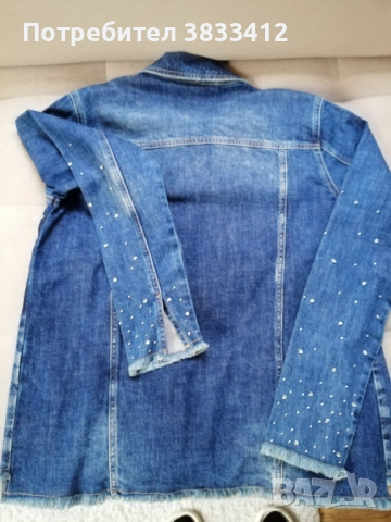  Дамско дънково яке, снимка 3 - Якета - 51974000