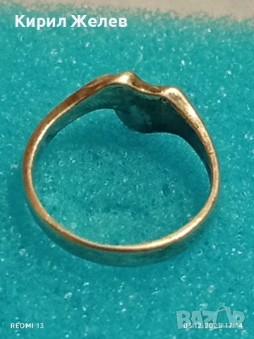Стар красив сребърен пръстен майсторска изработка 42469, снимка 5 - Пръстени - 52640825