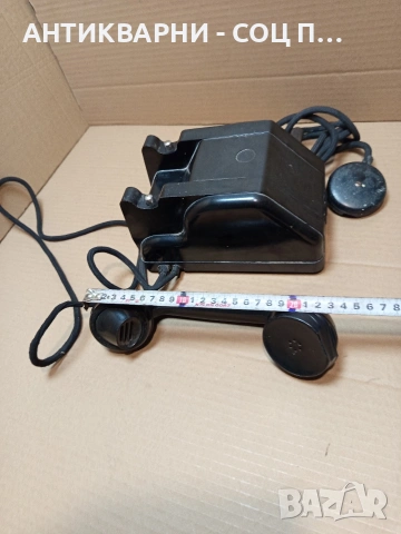 Соц Стар Бакелитен Телефон С Манивела. Номер 620., снимка 15 - Антикварни и старинни предмети - 53250062