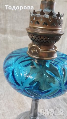 Старинна газена лампа, снимка 3 - Антикварни и старинни предмети - 26665952