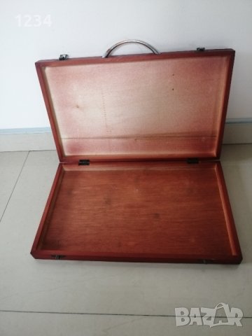 Дървена кутия 37 х 22.5 h 4.5 см. , снимка 4 - Други стоки за дома - 43738904