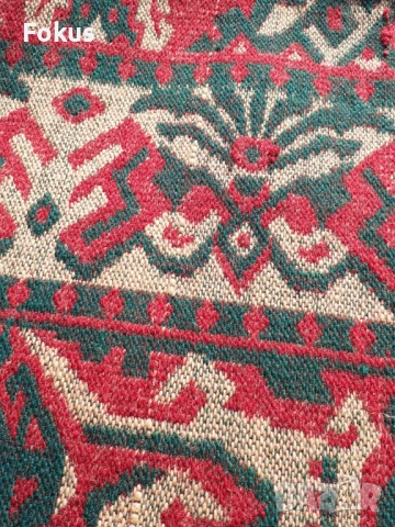 Огромен стар вълнен килим от две части много красив, снимка 5 - Антикварни и старинни предмети - 53340340