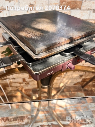 грил  с каммена плоча Philips Magma HD, снимка 6 - Скари - 51840375