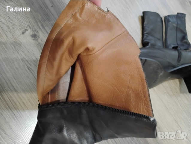 Боти от естествена кожа, снимка 3 - Дамски боти - 52944428