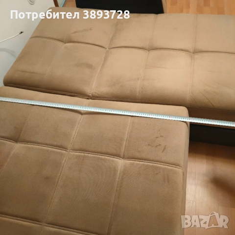 Разтегателен Диван с лежанка, снимка 6 - Дивани и мека мебел - 52577245