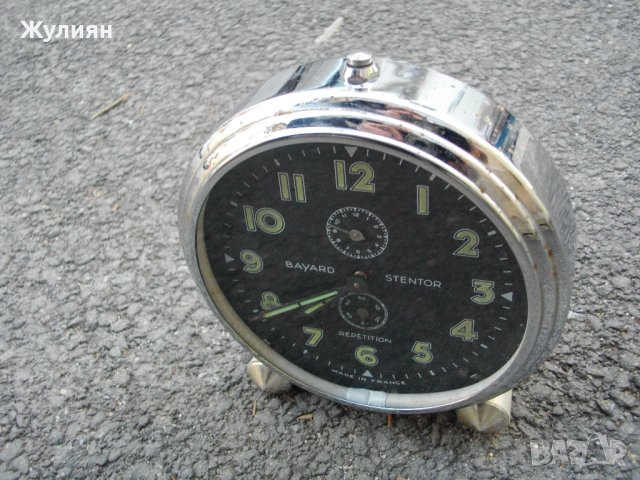 КОЛЕКЦИОНЕРСКИ БУДИЛНИК BAYARD STENDOR REPETITION, снимка 2 - Антикварни и старинни предмети - 44085045