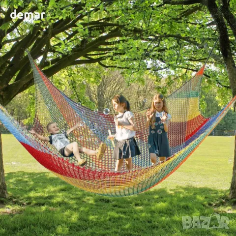 BERADNET Детска мрежа за катерене, Двупластова мрежа, черна, 1 х 3 метра, снимка 6 - Други стоки за дома - 49711164