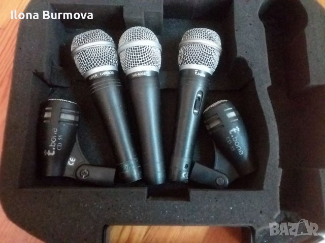 5 БР. MICROPHONE " T.BONE" MB-6O SET +2БР. "T.BONE"CD 55, снимка 2 - Микрофони - 40151744