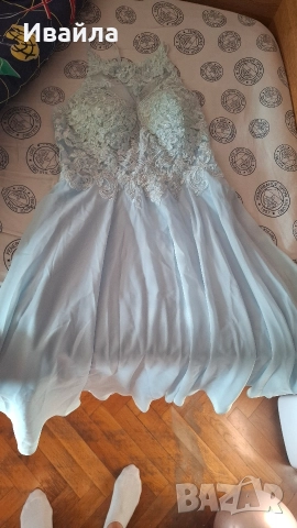 Синя официална рокля, снимка 6 - Рокли - 52639329