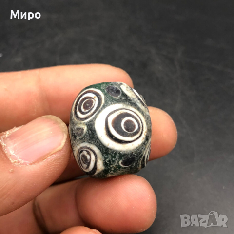 РИСУВАНО СТЪКЛО СТАРА МЪНИСТА ТАЛИСМАН ПРОТИВ УРОКИ АМУЛЕТ, снимка 3 - Антикварни и старинни предмети - 44931880