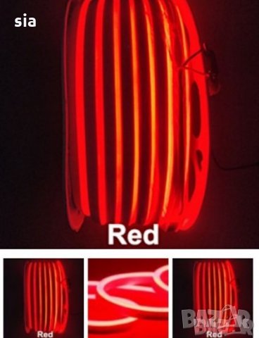 LED ЛЕНТА 12V, 5M, червен, снимка 2 - Аксесоари и консумативи - 33052980
