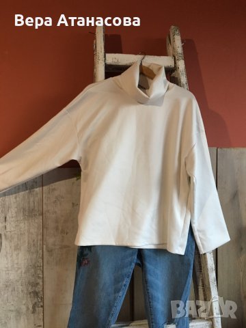 🤍 Широка блуза с поло яка❤️‍🩹 Waikiki 🥾, снимка 1