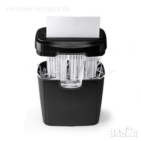 Шредер Nedis PASH112BKA4 | 6 x A4 страници | 10 л |din 2 | 190 W | черен, снимка 3 - Друго - 48879823