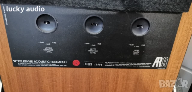 КОЛОНИ ACOUSTIC RESEARCH AR 9, снимка 5 - Тонколони - 50649935