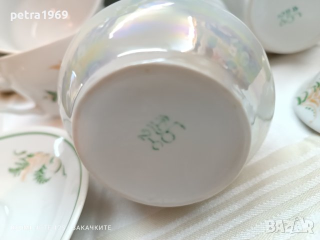 Руски порцеланов сервиз за чай, снимка 7 - Сервизи - 44113052