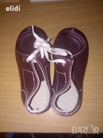 Нови български №25 естествена кожа , снимка 2 - Бебешки обувки - 27415296
