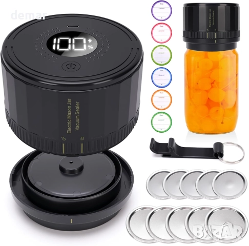 MEKOTRIN Комплект за вакуумно запечатване на буркани Mason-Автоматична машина вакуумно запечатване