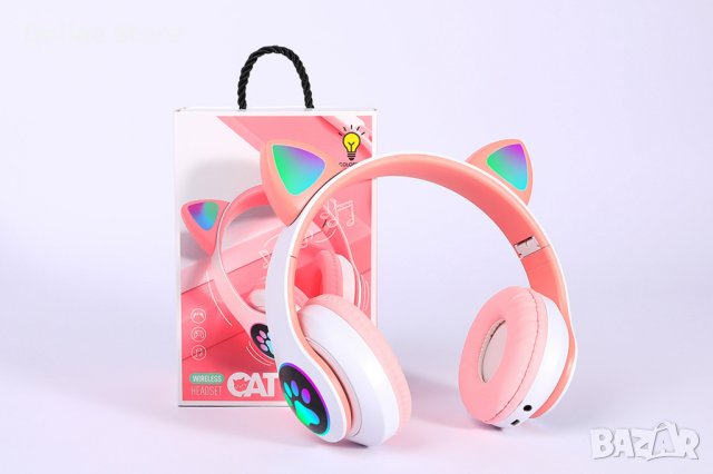Котешки детски слушалки, снимка 4 - Слушалки, hands-free - 43323444