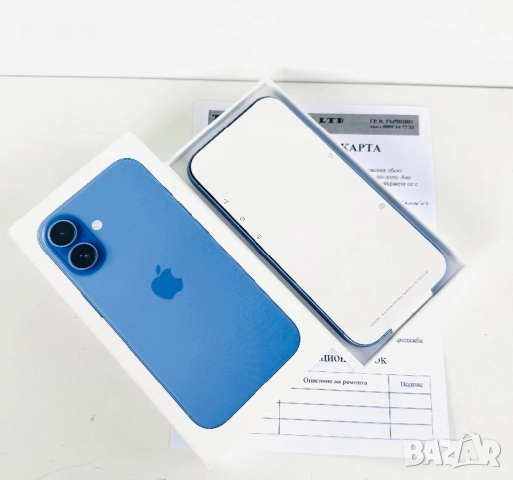 НОВ! iPhone 16 128GB Ultramarine 2г.ГАРАНЦИЯ!, снимка 3 - Apple iPhone - 52857999