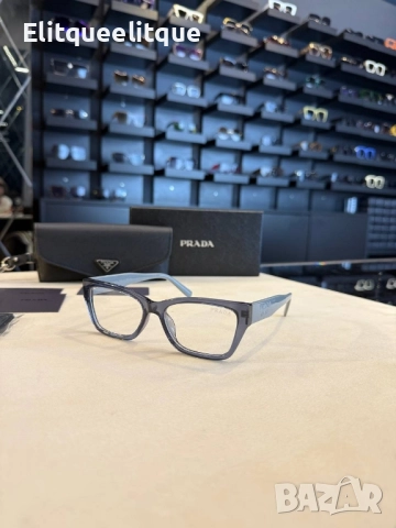 очила с черен обикновен калъф и Ув защита prada, снимка 4 - Слънчеви и диоптрични очила - 52415798