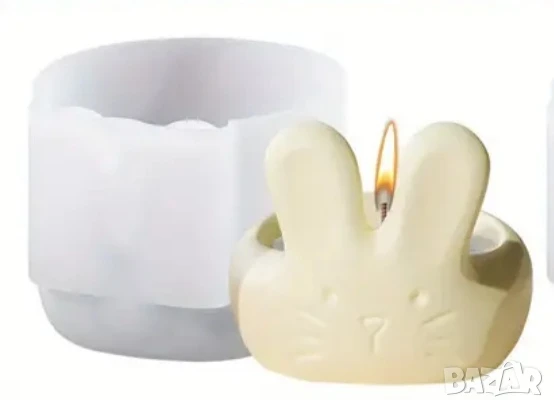 Молд кашпа свещник зайче, снимка 3 - Форми - 51291367