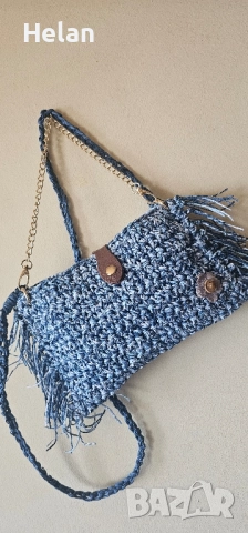 Дамски чанти плетени на една кука, снимка 13 - Чанти - 52060861