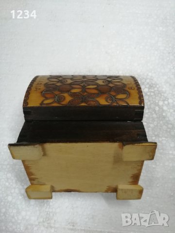 Дървена кутия 10 х 7  h 5.5 см. , снимка 4 - Други стоки за дома - 32328733
