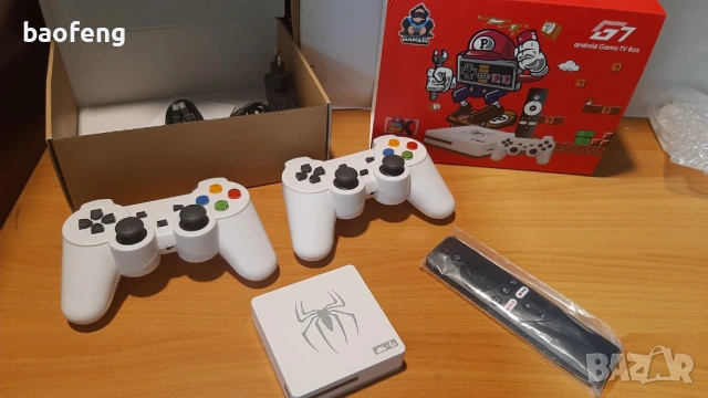 % Нов Gaming TV Box G7 4GB Ram , 128gb Android 16 и 14  40,000 игри 15000 каналаИгрова конзола, снимка 3 - Други игри и конзоли - 53524413