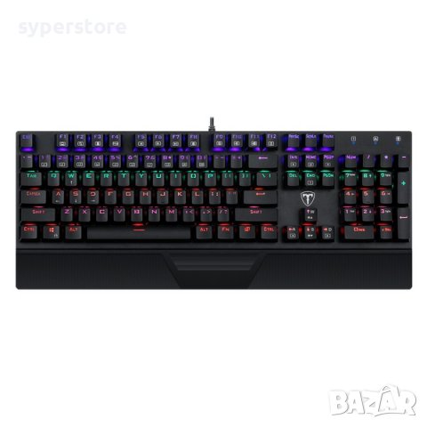 Клавиатура Геймърска USB T-Dagger Destroyer T-TGK305 Механична с RGB подсветка Gaming Keyboard