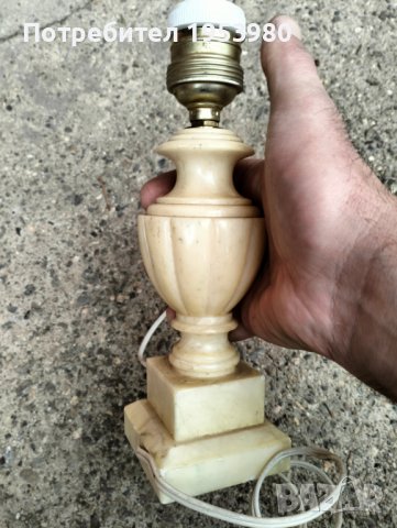 Антикварна мраморна лампа, снимка 5 - Антикварни и старинни предмети - 43684537