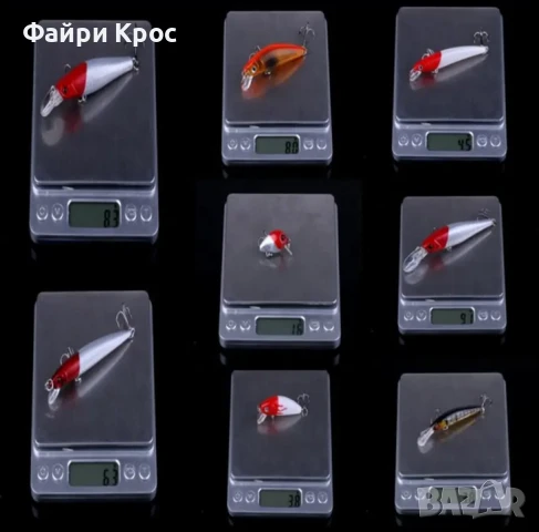 Риболовен Комплект 56 воблери, блесни, кутия за риболов с тъкъми, примамки, снимка 4 - Такъми - 50641946