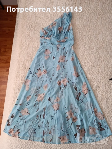 Ефирна рокля с едно рамо 