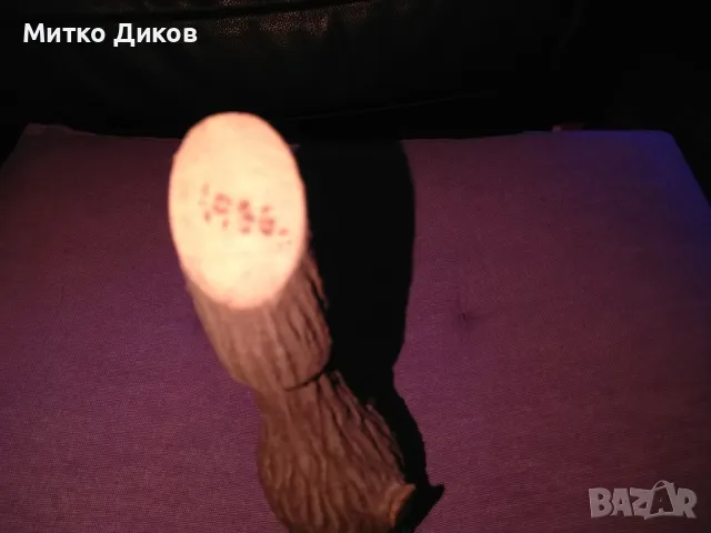 Шише 200млл облицовано с дърво с надпис Варна 1966г.Н-20см уникално отлично за механа, снимка 2 - Декорация за дома - 49485916