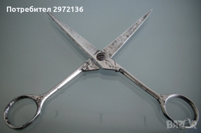 Ножица Mann Federlein Solingen Солинген, снимка 3 - Антикварни и старинни предмети - 53303972