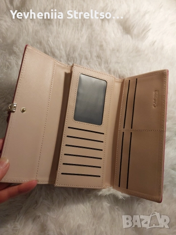 новый дамский кошелёк розово гоцвета, снимка 5 - Портфейли, портмонета - 52849673