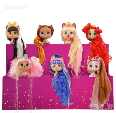 VIP PETS Модно кученце за прически с 10 изненади CELEBRIPETS , снимка 3 - Фигурки - 42973411