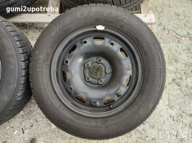 14 джанти 5х100 VolksWagen POLO 5J et35 Fulda 175/70/14 2017г 5-5,5мм, снимка 2 - Гуми и джанти - 47426729