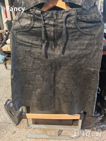 Страхотен комплект естествена кожа , снимка 5 - Поли - 48493123