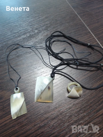 Комплекти от кост от рог-handmade, снимка 7 - Бижутерийни комплекти - 51284908