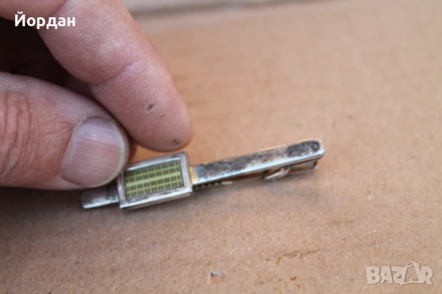 Сребърна Щипка за вратовръзка 0,925, снимка 7 - Колиета, медальони, синджири - 53275027