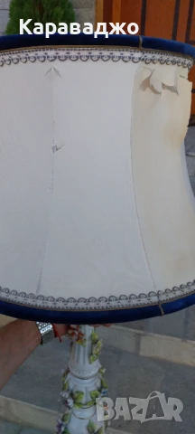Голяма Порцеланова Лампа, снимка 7 - Настолни лампи - 50751951