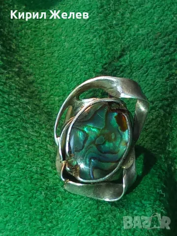 XEIPOS Бутиков АР НУВО СЕДЕФЕН СРЕБЪРЕН ПРЪСТЕН СРЕБРО 925 с КРАЛСКИ СЕДЕФ ЮВЕЛИРНА ИЗРАБОТКА 49106, снимка 18 - Пръстени - 49427751