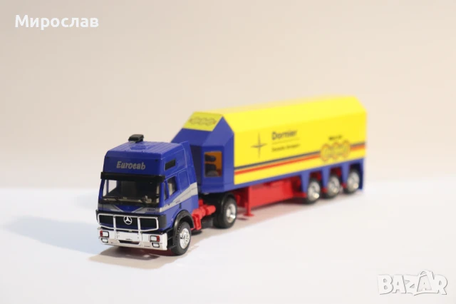 HERPA H0 1/87 MERCEDES КАМИОН МОДЕЛ ТРАНСПОРТ НА СТЪКЛО, снимка 2 - Колекции - 50919773
