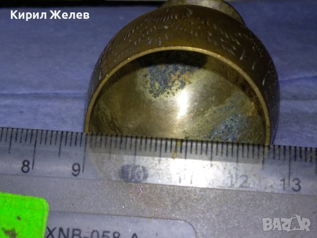 СТАРИННА РЪЧНО ОРНАМЕНТИРАНА БРОНЗОВА ЧАШКА За ЛИКЬОР За КОЛЕКЦИЯ БИТОВ КЪТ РЕТРО ИНТЕРИОР 27113, снимка 8 - Антикварни и старинни предмети - 43650741