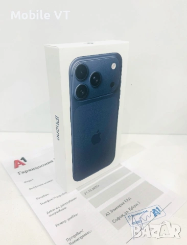НОВ! iPhone 17 Pro Max 256GB Deep Blue ГАРАНЦИЯ 24 Месеца!