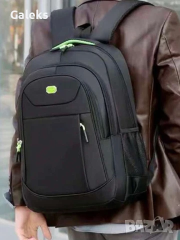 Ергономична и подсилена черна мъжка раница за пътуване с голям капацитет!, снимка 8 - Раници - 51007484